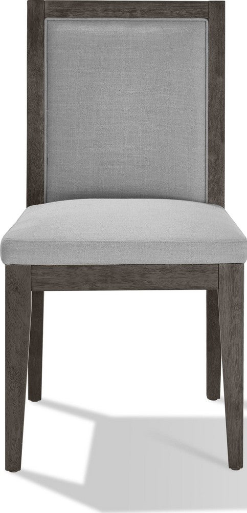 Modus Furniture - Modesto Wood Frame Upholstered Side Chair in Koala Linen and French Roast - FPBL63_1 view 2