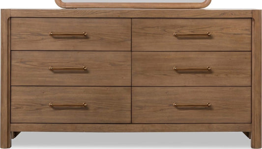 Modus Furniture - Morris 6 Drw Dresser - Claystn - LM2C82 view 2