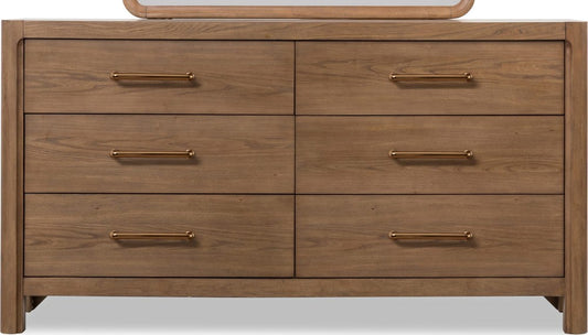 Modus Furniture - Morris 6 Drw Dresser - Claystn - LM2C82 view 2