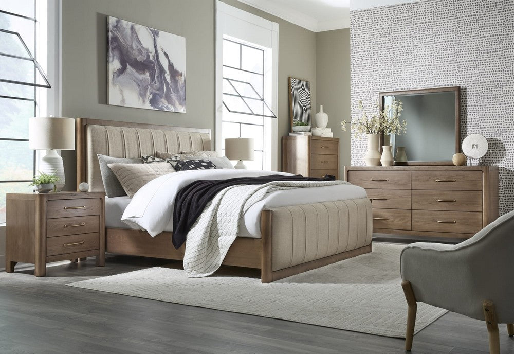 Modus Furniture - Morris Wd/Uph CK Bed - Csh/Cls - LM2CB6 view 6