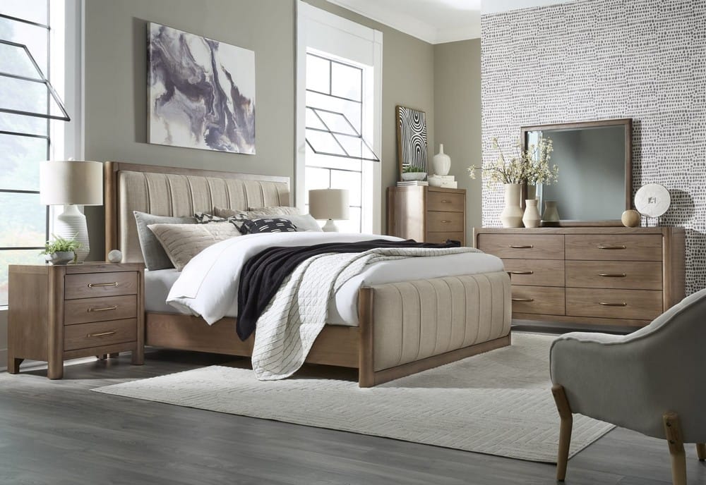 Modus Furniture - Morris Wd/Uph KG Bed - Csh/Cls - LM2CB7 view 6