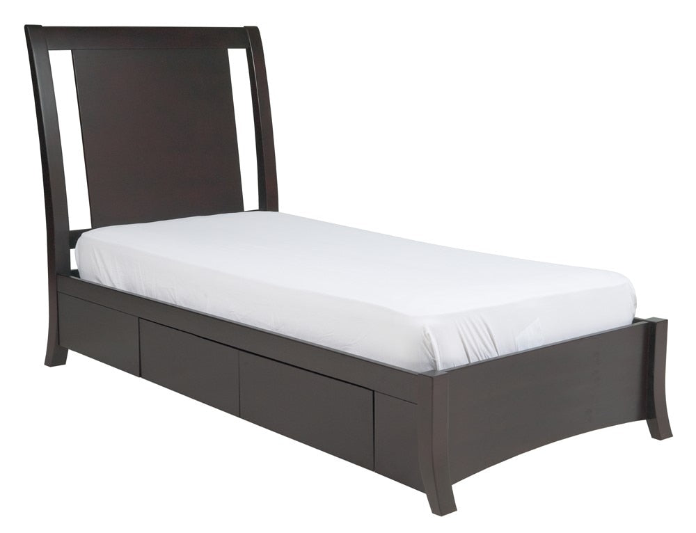 Modus Furniture - Nevis Full-size Low Profile Storage Bed in Espresso - NV23D4 veiw 1
