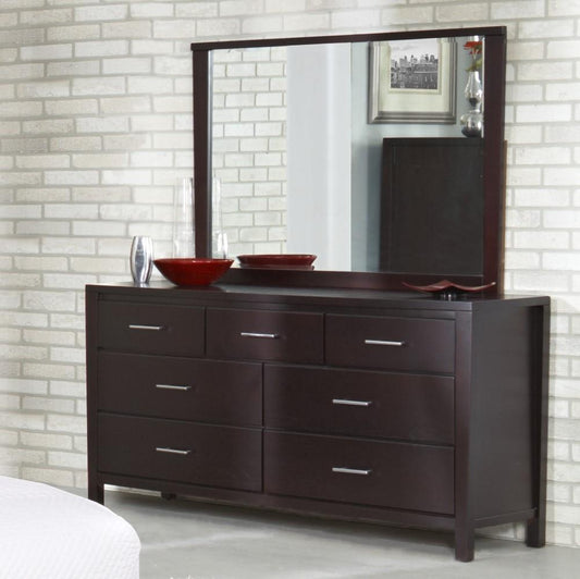 Modus Furniture - Nevis Landscape Mirror In Espresso - NV2383LG veiw 2