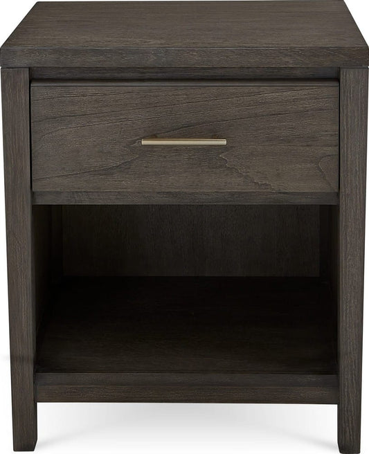 Modus Furniture - Nevis One Drawer Nightstand in Sharkskin - NVGX81 view 2