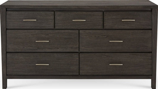 Modus Furniture - Nevis Seven Drawer Dresser in Sharkskin (2024) - NVGX82A view 2