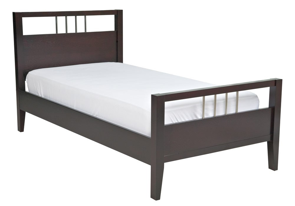 Modus Furniture - Nevis Twin Size Platform Bed in Espresso - NV23F3 veiw 1