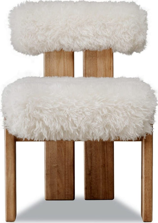Modus Furniture - Nia Dining Accent Chair in Sheepskin and Lioness Set of 2 - UHXW80_2 view 2