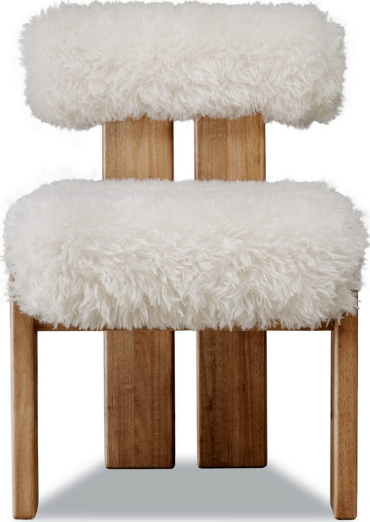 Modus Furniture - Nia Dining Accent Chair in Sheepskin and Lioness Set of 2 - UHXW80_2 view 2