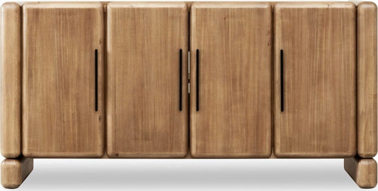 Modus Furniture - Nia Four Door Acacia Wood Sideboard in Lioness - UHXW78 view 2