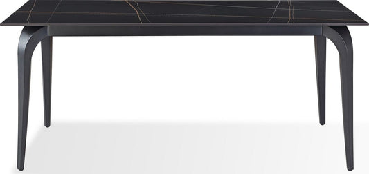 Modus Furniture - Nicoya Stone Top Rectangular Dining Table in Black Stone and Black Metal - LJLF60 view 2