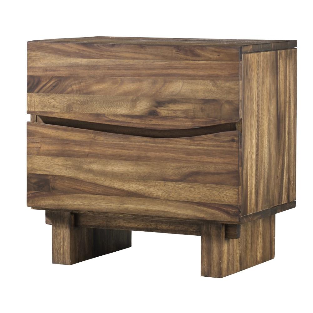 Modus Furniture - Ocean Two Drawer Solid Wood Nightstand in Natural Sengon - 8C7981 veiw 5