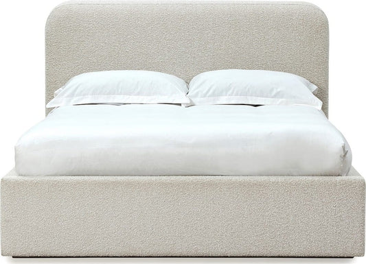Modus Furniture - Off-White Queen-size Upholstered Platform Bed in Ricotta Boucle (2026) - MQMYQ5 view 2