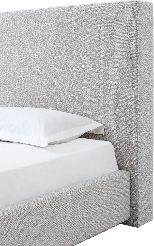 Modus Furniture - One California King-size Upholstered Platform Bed in Cotton Ball Boucle - JVNBH6 view 5