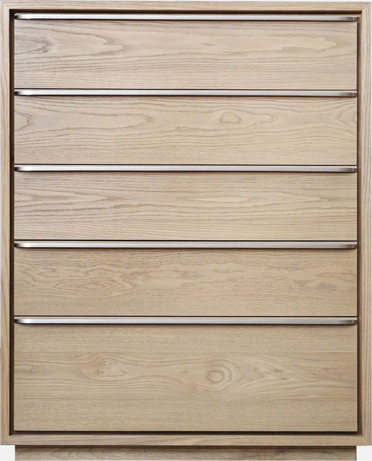 Modus Furniture - One Coastal Modern Five Drawer Chest in Bisque - JVLH84 view 2