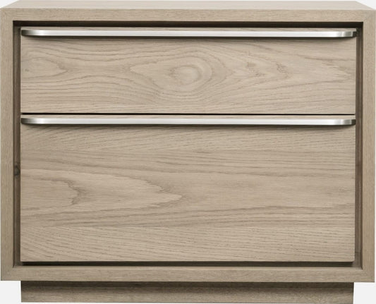 Modus Furniture - One Coastal Modern Two Drawer USB-Charging Nightstand in Bisque - JVLH81 view 2