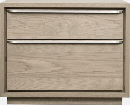 Modus Furniture - One Coastal Modern Two Drawer USB-Charging Nightstand in Bisque - JVLH81 view 2