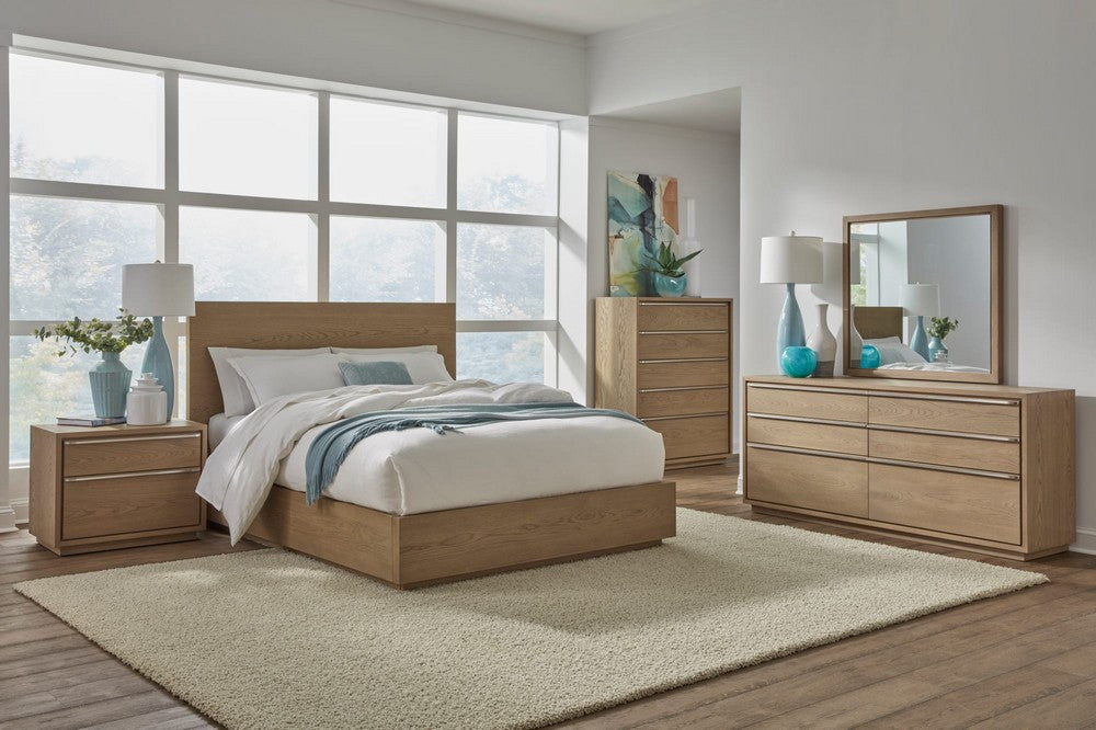 Modus Furniture - One Coastal Modern Two Drawer USB-Charging Nightstand in Bisque - JVLH81 view 10