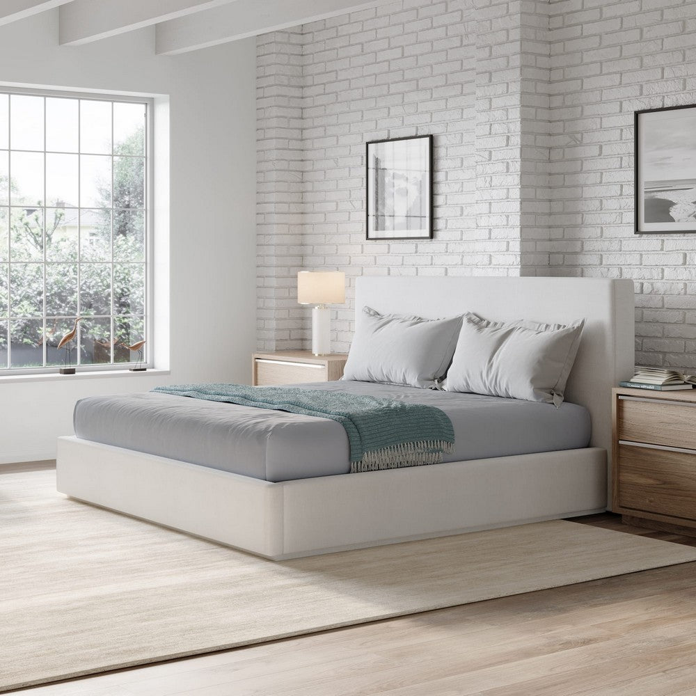 Modus Furniture - One Full-size Upholstered Platform Bed in Pearl (2026) - JVHKK4 view 5