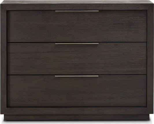 Modus Furniture - Oxford 3 Drawer Nightstand in Basalt Grey (2024) - AZU584BA view 2
