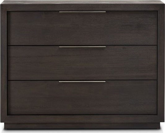 Modus Furniture - Oxford 3 Drawer Nightstand in Basalt Grey (2024) - AZU584BA view 2