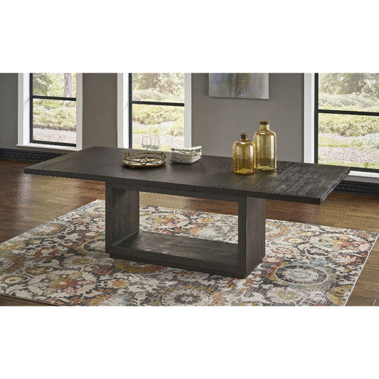 Modus Furniture - Oxford Rectangular Dining Table in Basalt Grey - AZU561 veiw 2
