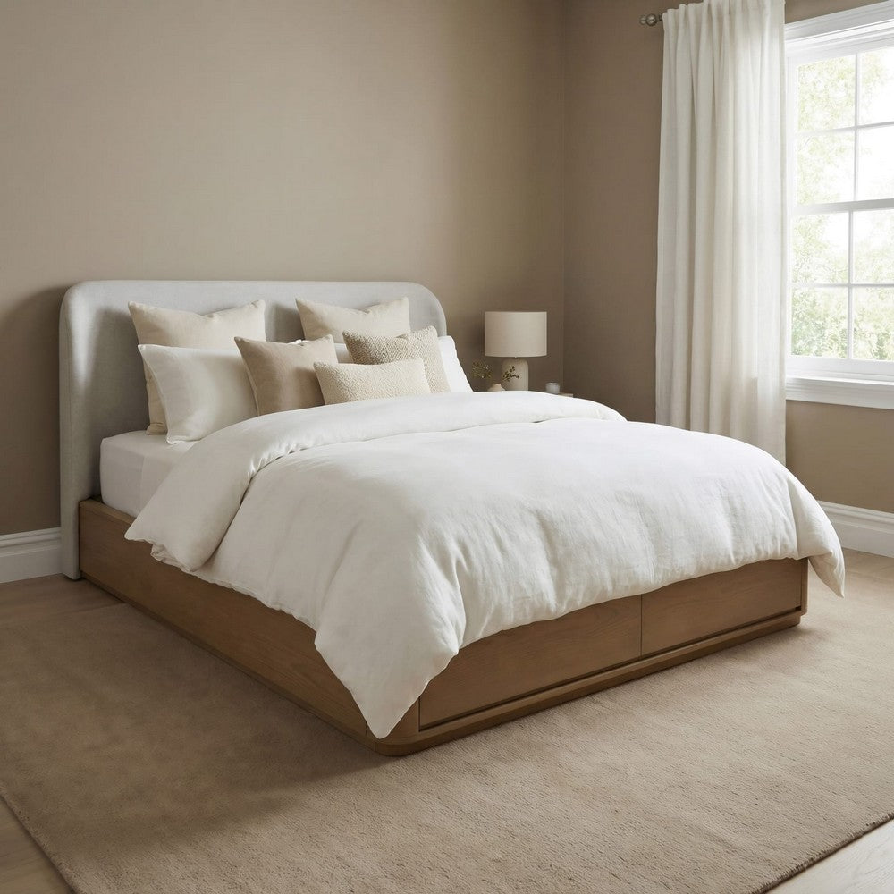 Modus Furniture - Penny CK Strg Bed - Buff Cream - QXULJ6 view 9