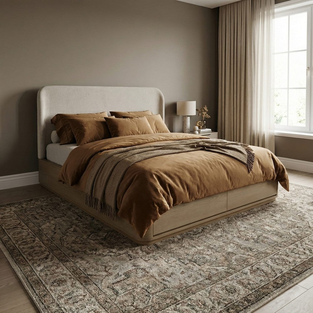 Modus Furniture - Penny KG Strg Bed - Buff Cream - QXULJ7 view 9