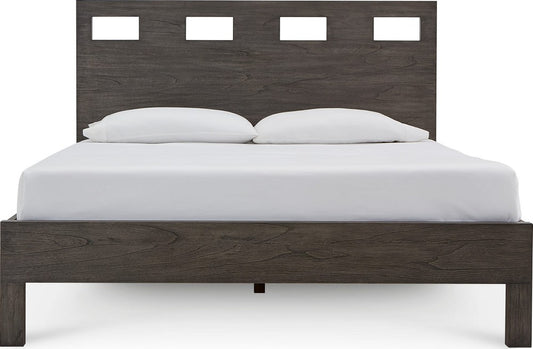 Modus Furniture - Riva King-size Platform Bed in Sharkskin - RVGXJ7 view 2
