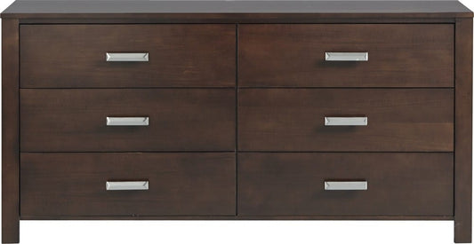 Modus Furniture - Riva Six Drawer Dresser in Chocolate Brown (2024) - RV2682A view 2