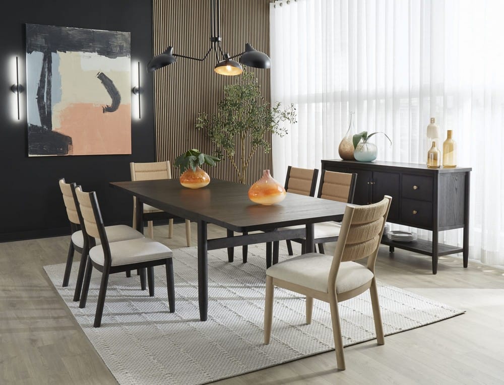 Modus Furniture - Rockport Double Extension Dining Table in Yin - QBTS60 view 8