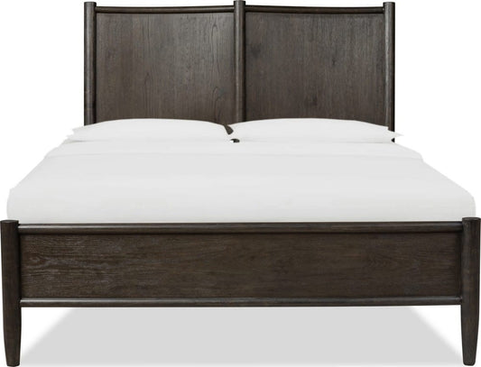 Modus Furniture - Rockport Oak Wood California King-size Platform Bed in Yin - QBTSK6 view 2