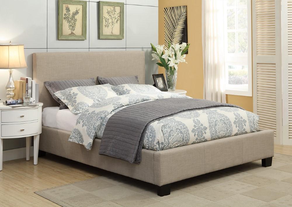 Modus Furniture - Saint Pierre Queen-size Linen Platform Bed - 3ZL7L58 veiw 1