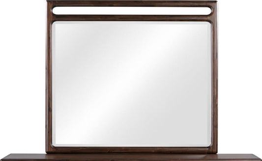 Modus Furniture - Sol Beveled Glass Wall or Dresser Mirror in Brown Spice - NXLJ83B view 2