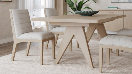 Modus Furniture - Sumire Ash Wood Rectangular Extension Table in Ginger - QETW61 view 2