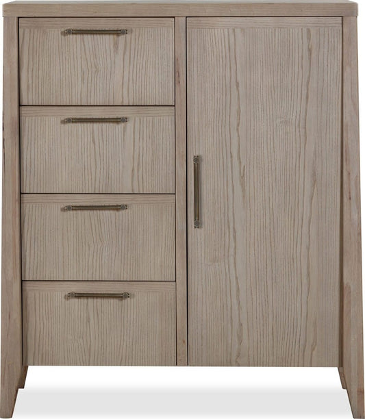 Modus Furniture - Sumire Four Drawer One Door Ash Wood Chest in Ginger - QETW85 view 2