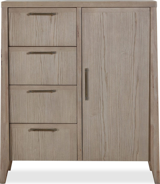 Modus Furniture - Sumire Four Drawer One Door Ash Wood Chest in Ginger - QETW85 view 2