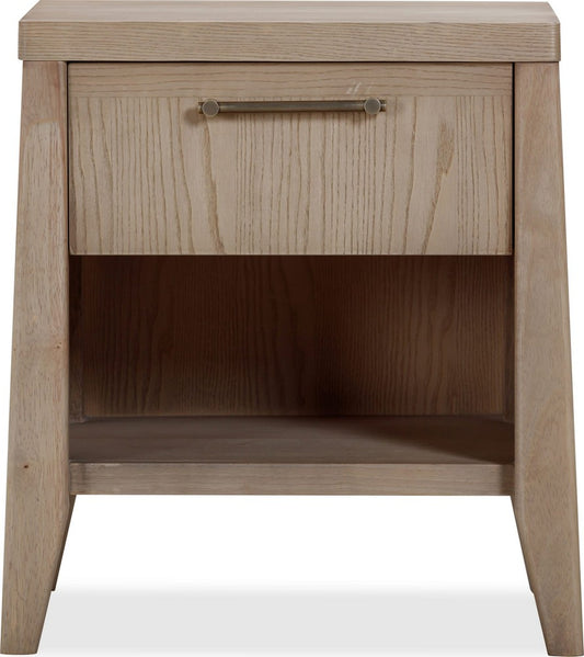 Modus Furniture - Sumire One Drawer One Shelf Ash Wood Nightstand in Ginger - QETW81 view 2