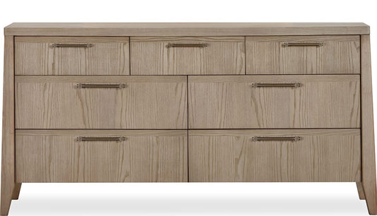 Modus Furniture - Sumire Seven Drawer Ash Wood Dresser in Ginger - QETW82 view 2