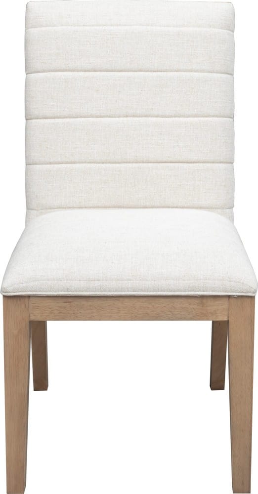 Modus Furniture - Sumire Solid Wood Dining Chair in Ginger and Natural Linen Set of 2 - QETW65_2 view 2