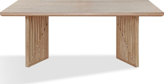 Modus Furniture - Sumner Double Pedestal Oak Dining Table in Natural - NDMT60 view 2