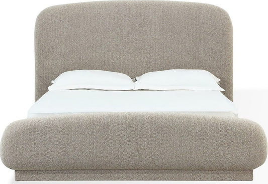 Modus Furniture - Tirimbina California King-size Chenille Upholstered Platform Bed in Hyena - UVYLS6 view 2