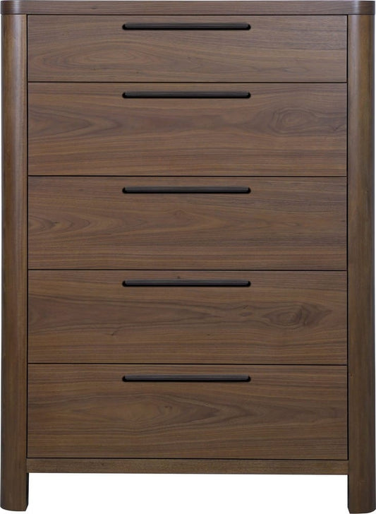 Modus Furniture - Totes Five Drawer Chest in English Walnut - RXVK84 view 2