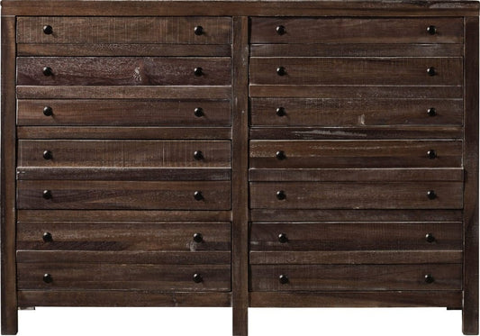 Modus Furniture - Townsend Eight Drawer Solid Wood Dresser in Java (2024) - 8T0682A view 2