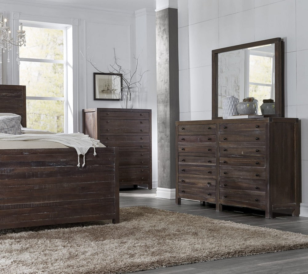 Modus Furniture - Townsend Eight Drawer Solid Wood Dresser in Java (2024) - 8T0682A view 7