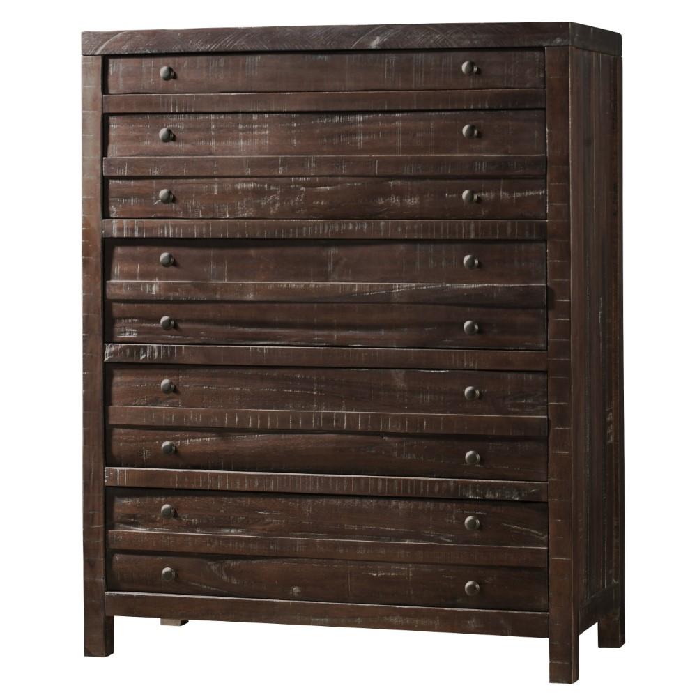 Modus Furniture - Townsend Five Drawer Solid Wood Chest in Java - 8T0684 veiw 7