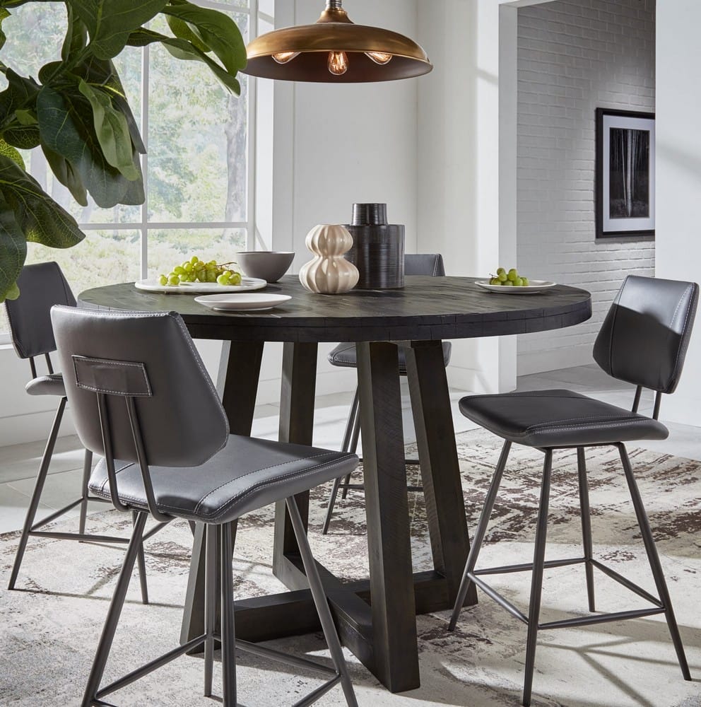 Modus Furniture - Vinson Modern Swivel Counter Stool in Cobalt Set of 2 - 9LE870V_2 view 5