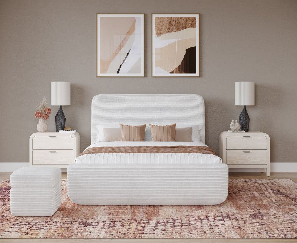 Modus Furniture - Wisteria Upholstered Storage Ottoman in Frosty Corduroy - RYVM88 view 6