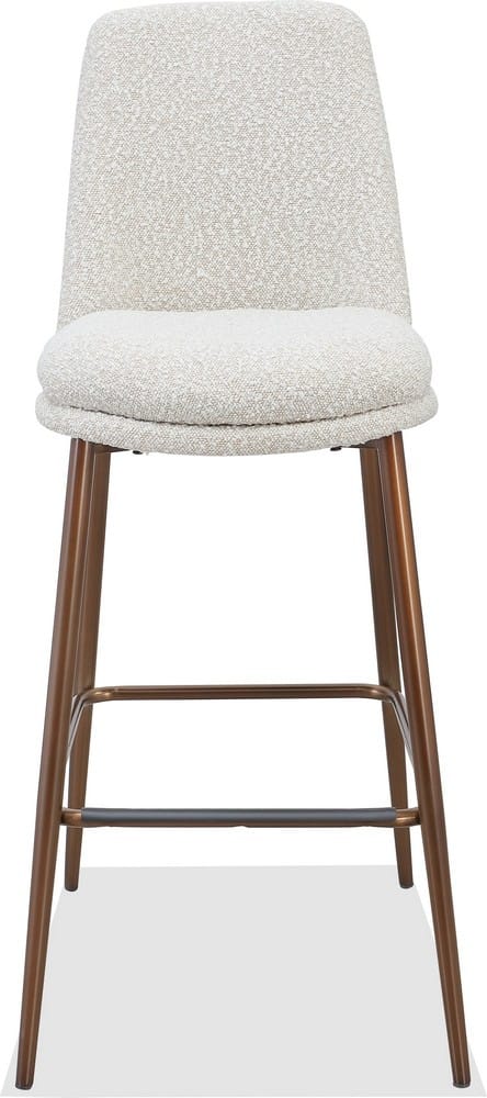 Modus Furniture - Wyatt Upholstered Bar Stool in Ricotta Boucle and Bronze Metal Set of 2 - PWTA75FMY_2 view 11