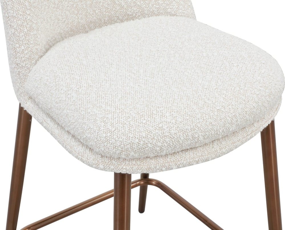 Modus Furniture - Wyatt Upholstered Counter Stool in Ricotta Boucle and Bronze Metal Set of 2 - PWTA69FMY_2 view 5