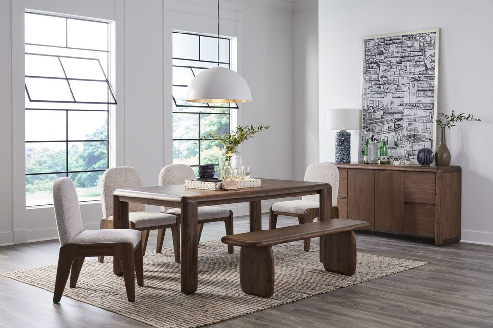 Modus Furniture - Xolani Rectangular Acacia Wood Leg Table in Impala - TTXU61 view 7
